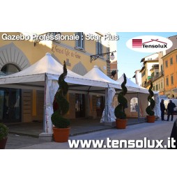 gazebo professionale tensolux certificato uso pubblico copertura tettoia pvc bar ristorante eventi tensolux