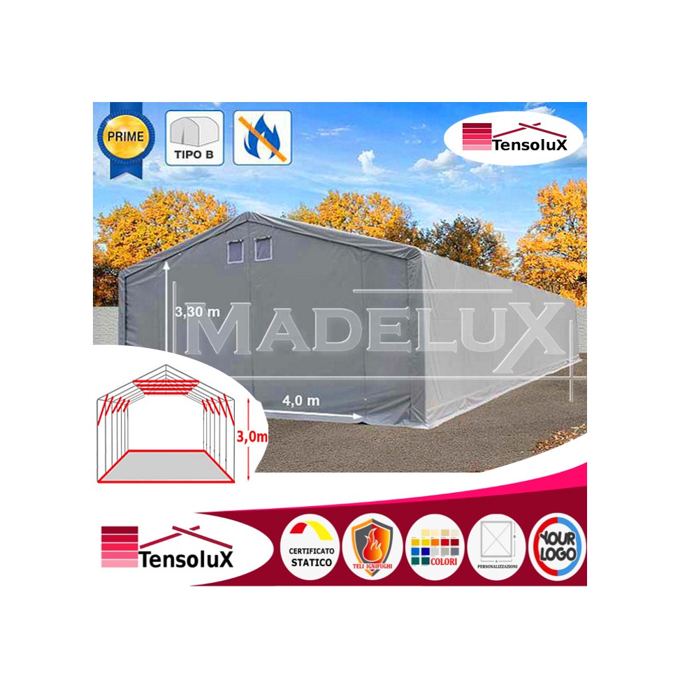 capannone tensolux pvc deposito box tendone