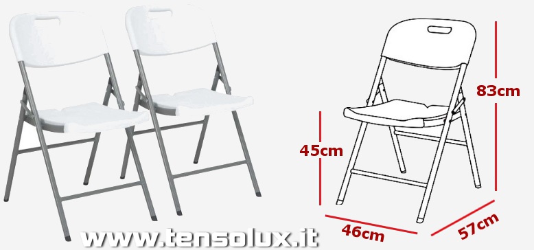 tavolo e sedie pieghevoli madelux 1 sedie